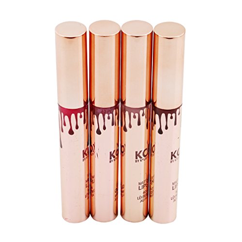 HENGSONG 4 Farben Matt Lipgloss Lippenstift Lippen Makeup Kosmetik - 2
