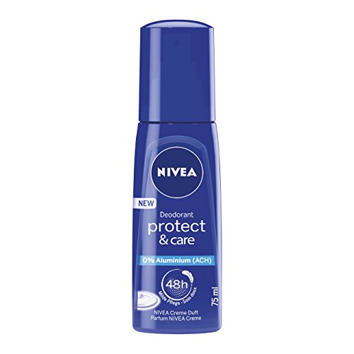 NIVEA 3er Pack Deo-Zerstäuber für Frauen, Ohne Aluminium, Deo-Schutz, 3 x 75 ml, Protect & Care