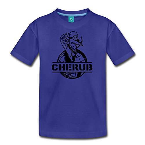 Spreadshirt Cherub Campus Teenage Premium T-Shirt, 146/152 (10 Years), Royal Blue