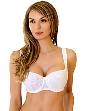 Balconett Halbschale Bügel BH in den Gr. 70-100 B-G schwarz