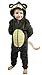 Produktbild Kinder Jungen Mädchen Strampelanzug Schlafoveralls Tier Overall flauschig Fleece Jumpsuits Mops Teddybär Affe Dalmatiner Schaf Gorilla - Alter 2-13 Jahre, 6-7 Monkey mit Schwanz