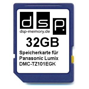 DSP Memory Z-4051557437500 32GB Speicherkarte für Panasonic Lumix DMC-TZ101EGK