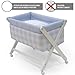 Cambrass Crib X Wood (46 x 78 cm, Bebe Blue/ White)