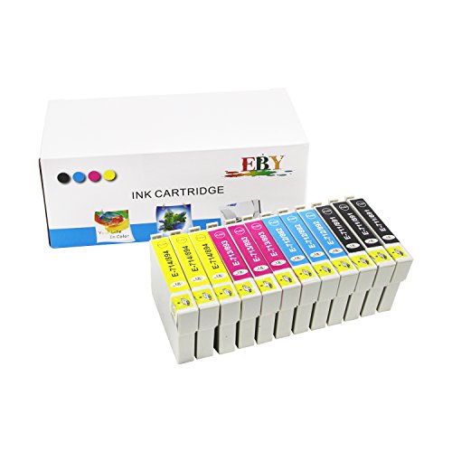 EBY- 12 Tinta Compatible Cartucho Reemplace T0711 T0712 T0713 T0714 para Epson D78 D92 DX4000 DX4050 DX5000 DX5050 DX6000 DX6050 DX4400 DX4450 DX7000F DX7400DX7450 DX8400 DX8450 DX9450 S20 SX100 SX105 SX200 SX205 SX400 SX405 SX600FW BX300F S21 SX110 SX115 SX215 SX218 SX410 SX415