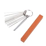 cejilla hueso o plastico PREMIUM MATERIAL: Hecho de acero inoxidable, este conjunto de archivos para guitarra es de alta resistencia, anti-óxido y duradero.