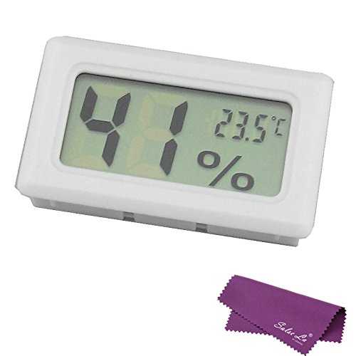 Sales La(R) Mini Digital LCD Indoor Thermometer Hygrometer Humidity Temperature Meter White