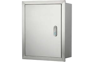 Infälld Väggmonterad Elbox, Vattentät Utomhuskopplingsbox med Lås, med Gångjärnsförsett Lock för Elprojekt(40x60x18cm/16x24x7in)