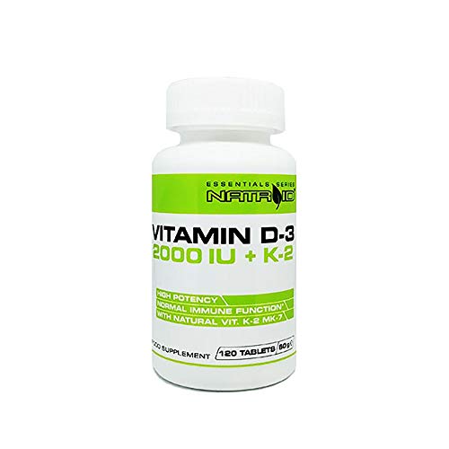 Natroid Vitamin D-3 2000IU + K2 120 Compresse