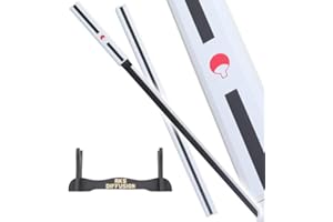RKS Diffusion Sasuke Katana en Bois Lame Decoration Epee Kusanagi Sabre Cosplay + Presentoir Inclus