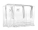 2 x HOLIDAY TRAVEL BOTTLES PACKS 10 x 100ML Clear Plastic Bottles + 2 Free Bags