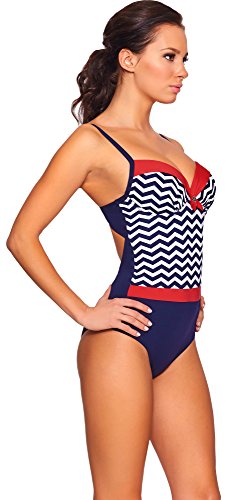 Feba Figurformender Damen Push Up Badeanzug F28 - 4