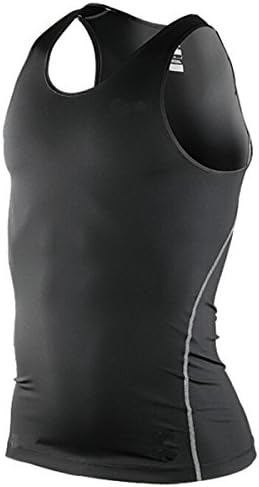 Nanxson(TM) Man Compression Tank Top Moisture Wicking Basketball Tank YDSM0002 (L, black)