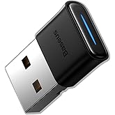 Baseus BA04 Mini Bluetooth Adapt&ouml;r USB Alıcı Bluetooth 5.0 Siyah