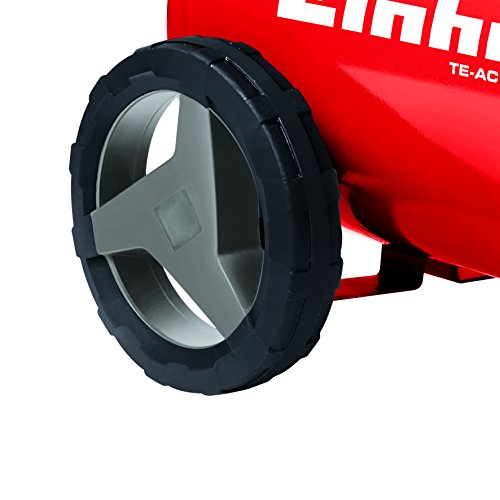 Einhell Kompressor TE-AC 270/24/10 (1,8 kW, 24 L, Ansaugleistung 270 l / min, 10 bar, ölgeschmiert, große Räder und Haltebügel) - 5
