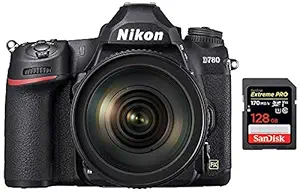 Nikon D780 DSLR Body with 24-120mm VR Lens +SanDisk 128GB Extreme Pro SDXC UHS-I Card - C10, U3, V30, 4K UHD, SD Card