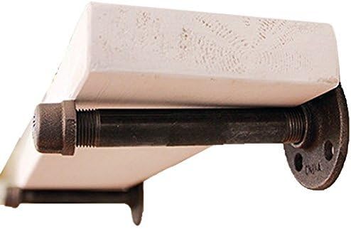 Industrial Pipe Shelf by DIY Cartel - 12 Inch - Hardware Only. Perfect for: Custom shelves, Floating shelves, Plumbing Pipe Shelf, Restoration Hardware Shelf - Industrial Quality - by DIY Cartel