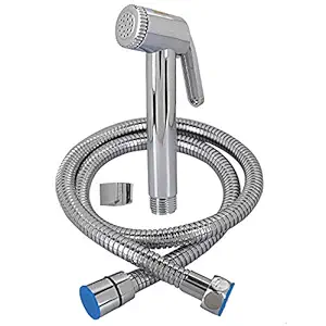 Faucet ABS Jet Spray with Stainless Steel Tube and Holder (Silver)