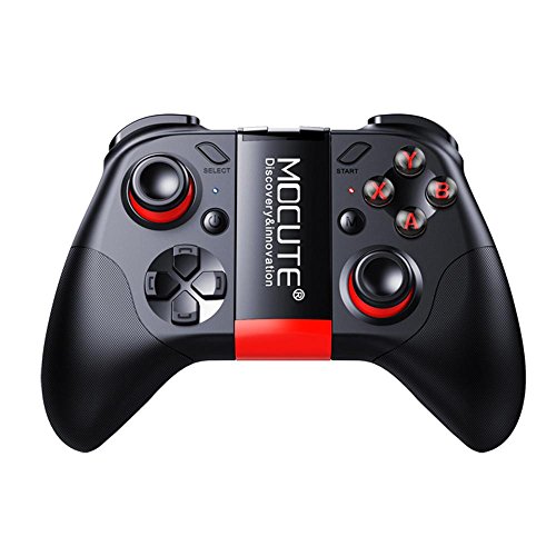Preisvergleich Produktbild Kabelloser Gamecontroller, Bluetooth wiederaufladbarer USB-Gamepad Joystick für iPhone / iPad / Android-Smartphones und Tablet, Smart TV / VR / PC