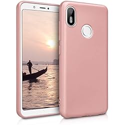 kwmobile 46308.31 Funda para teléfono móvil 13,8 cm (5.45") Oro Rosa - Fundas para teléfonos móviles (Funda, bq, bq Aquaris C, 13,8 cm (5.45"), Oro Rosa)
