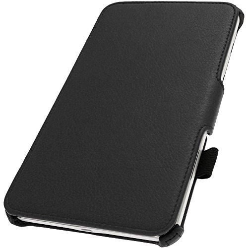 igadgitz Premium Schwarz PU Leder Tasche für Samsung Galaxy Tab 4 8.0″ SM-T330 mit Stand + Hand Strap + Auto Sleep/Wake + Displayschutzfolie - 2