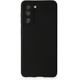 Nevarium Samsung Galaxy S21 FE Kılıf Yumuşak Dokulu Silikon Premium - Siyah