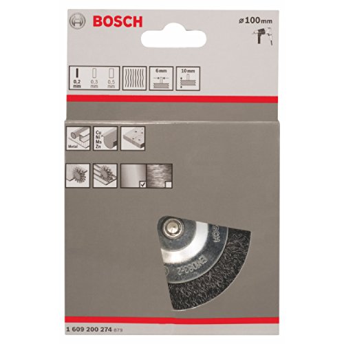 Bosch 1609200274 Schleifzubehör Scheibenbürste 100 mm Fein - 2