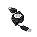 Price comparison product image prettygood7 Retractable Cable Charger Charging USB Type C USB 3.1 Type-C USB-C Cabel Fo for Hard Drive Enclosures, Printers, Modems, Cameras and Other USB peripherals