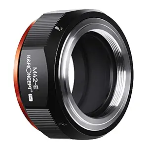 K&F Concept Lens Mount Adapter for M42 Lens to Sony NEX E-Mount Camera for Sony Alpha NEX-7 NEX-6 NEX-5N NEX-5 NEX-C3 NEX-3 with Matting Varnish Design