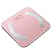 Produktbild HUIFA USB-Aufladung Bluetooth Körperfettwaage Fettwaage Elektronische Waagen Haus Erwachsene Intelligente Körperfettwaage Genaue Körperwaage Gewichtsverlust  (Farbe : Pink)