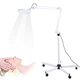 USO PARA LA INDUSTRIA DE LA BELLEZA: La esteticista es utilizada por el esteticista para ayudar a analizar las condiciones de la piel, alta definición. Cristal extragrande de 7,5 pulgadas x 6,25 pulgadas, lente de vidrio óptico de 5 dioptrías para permitir que el esteticista pueda analizar la piel las capas superficiales y más profundas son más fáciles de usar, lo que les permite realizar un maquillaje delicado y un cuidado correcto, especialmente en la eliminación de espinillas, acné, etc.