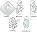 4 x Luxury Super Soft 100% Natural Bamboo Baby Muslin Squares, Blankets, Wipes, Cloths, Swaddling Wrap. Lovely New Design Anti-bacterial Reusable High Quality Muslin/Nappies.