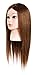 19" (Michelle) 100% human Hair Cosmetology School Student Professional Training Head mannequin heads Hairdressing Manikin Head Light Brown