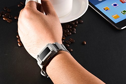 Greatfine Hülle, Charge2 Armband , Schutzhülle mit dem Sportarmband zubehör für Fitbit Charge 2 (Blue2) - 7