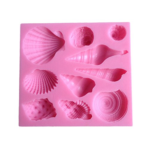 Karen Baking Schöne Sea Shell und Conch-Form 3D Silikon Backform für Kuchen-Fondant Dekorieren - 2