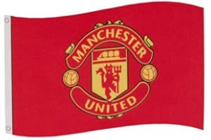 BINOA Drapeau Manchester United F.C. - Rouge - 1,5 x 0,9 m - Produit sous licence officielle