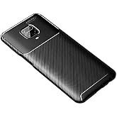 Spia Xiaomi Redmi Note 9 Pro ile uyumlu Kılıf Siyah Karbon Silikon Orijinal Esnek İnce Geliştirilmiş Dayanıklı Darbe Karşıtı 