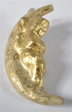 Preisvergleich Produktbild Pappmache Mond zum Hängen ca. 19 x 10 cm