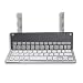 Produktbild HDJC Bluetooth-Tastatur, Faltbare ABS-Plastik-USB-Batterie für Handy-Tablet und andere Geräte,Silver