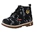 Produktbild Deloito Kinder Martin Stiefel Mädchen Turnschuhe Jungen Mode Tarnung Gedruckt Sneaker Baby Freizeit rutschfest Schnüren Sportschuhe (Blau,21 EU)