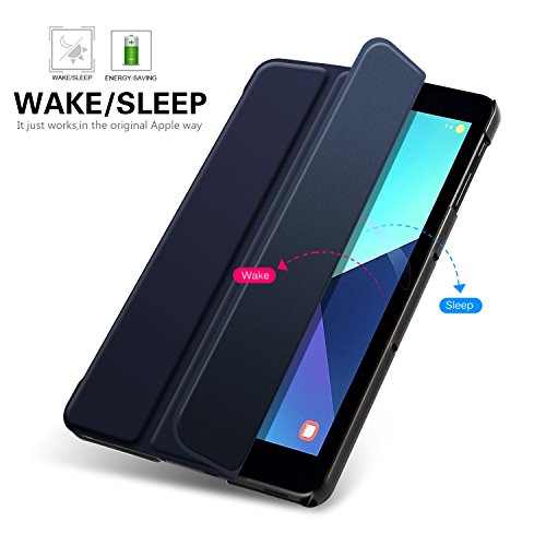 Samsung Galaxy Tab S3 9.7 Hülle iBetter Galaxy Tab S3 9.7 Slim-Fit Smart Case Hülle Schutzhülle Tasche mit Leichte Ständer für Samsung Galaxy Tab S3 9.7 SM-T820 / T825 2017 Modell-Blau - 2