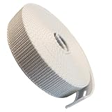 Fachhandelsqualität Gurtband 23mm Breite Farbe grau 5,5m-Rolle