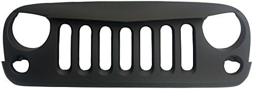 Safaripal 2007 - 2015 Jeep Wrangler Wild Boar Angry Mean Face Matte Black Grill Grille by Safaripal