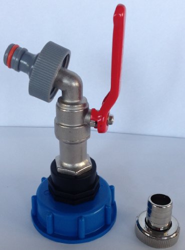 CMS60133MK99 Auslauf Kugelhahn mit Stecker passend für Gardena, IBC-Container-Zubehör-Regenwasser-Tank-Adapter-Fitting-Kanister - 4