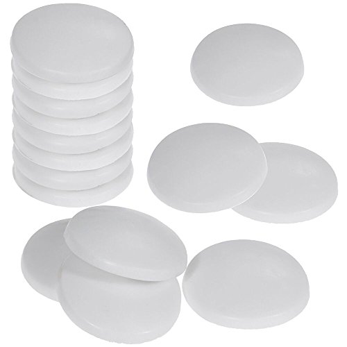 Preisvergleich Produktbild Faburo 15pc Selbstklebend Türpuffer Wandpuffer ,Durchmesser 43mm ,Weiß Wand Puffer Anschlagdämpfer Wandschutz Tür Schutzkappen für Möbel