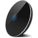 Produktbild Wireless Ladegerät, Rhidon leicht Kabelloses Ladegerät Qi Wireless Charger Pad mit Induktive Ladestation für iPhone 8/8 Plus, Samsung Galaxy S8/S8 Plus/S7/S7 Edge/S6/S6 Edge, Nexus 4/5/6/7, HTC 8X, LG G3 und alle anderen Qi-fähigen Geräte - Schwarz