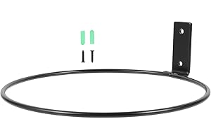 Alipis Support De Pot De Fleurs Mural En Métal Noir 8 Pouces Rack Suspendu Pour Plantes Intérieur Extérieur Décoration Jardin Balcon