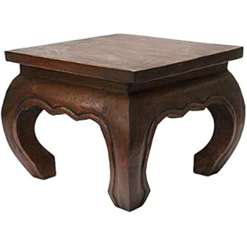 Opiumtisch Beistelltisch Couchtisch 50 x 50cm Thailand Tisch Holz