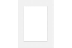 DEHA DESIGN DEHA Picture Mount White A1, 59.4x84.1cm to fit Image Size A2, 42x59.4cm, Acid-Free Protective Photo Mount - White