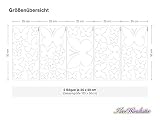 I-love-Wandtattoo WAS-10192 Kinderzimmer Wandtattoo Set „Weiße Schmetterlinge“ 40 Stk zum Kleben Wandsticker Wandaufkleber Sticker Wanddeko - 3