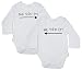 HippoWarehouse She Did It and He Did It (Twin Pack) baby bodysuit (long sleeve) boys girls